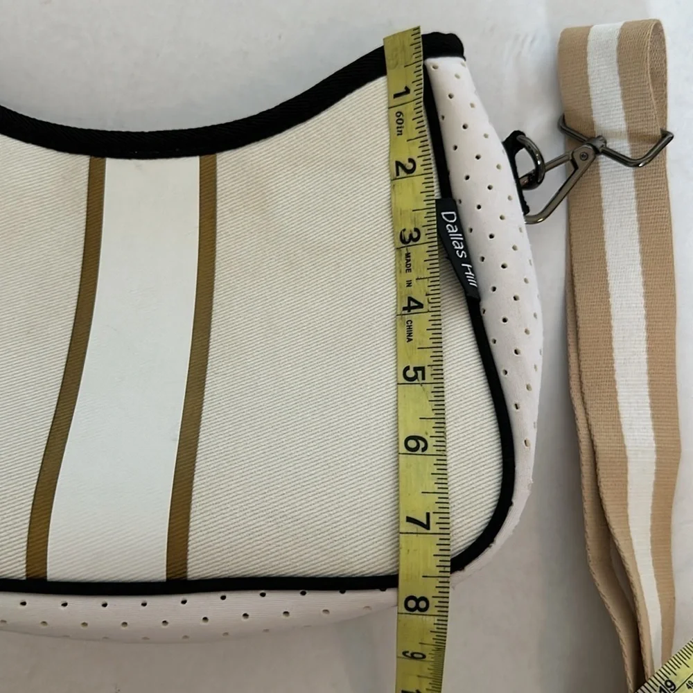 Dallas Hill Designs Crossbody Neoprene Purse with metal chain and pouch